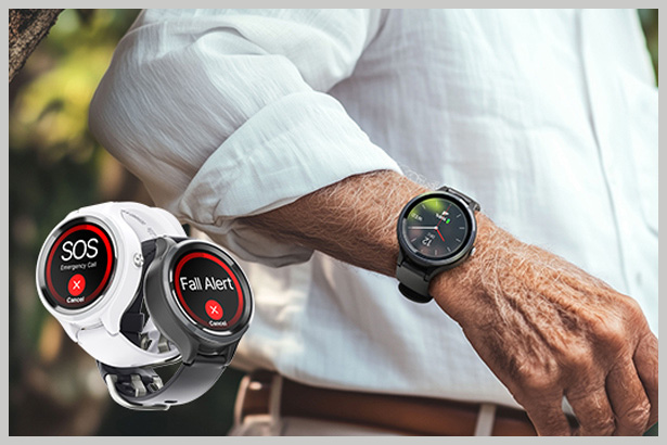 Old man wearing LiveLife watch