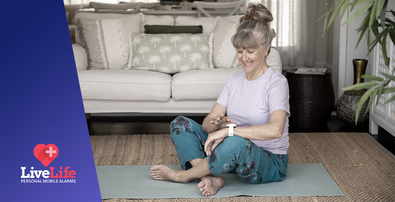 lady wearing live life alarm